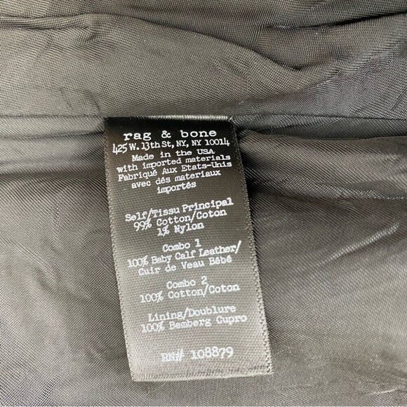 Rag & Bone Women’s Tan A-Line Quiet Luxury Cotton Mini‎ Skirt 2/W26 - Picture 14 of 15